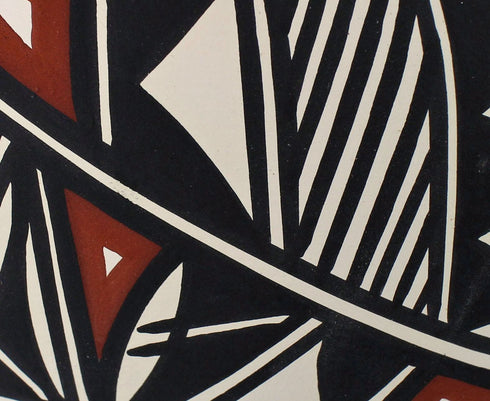 Hand Crafted Acoma Pottery By Artist Lindsey Poncho JX130381